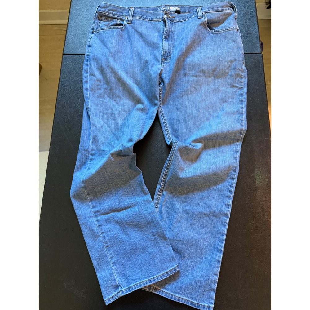 Carhartt Rugged Flex Relaxed Fit Jeans Mens 42x30 Blue BD2804-M Workwear